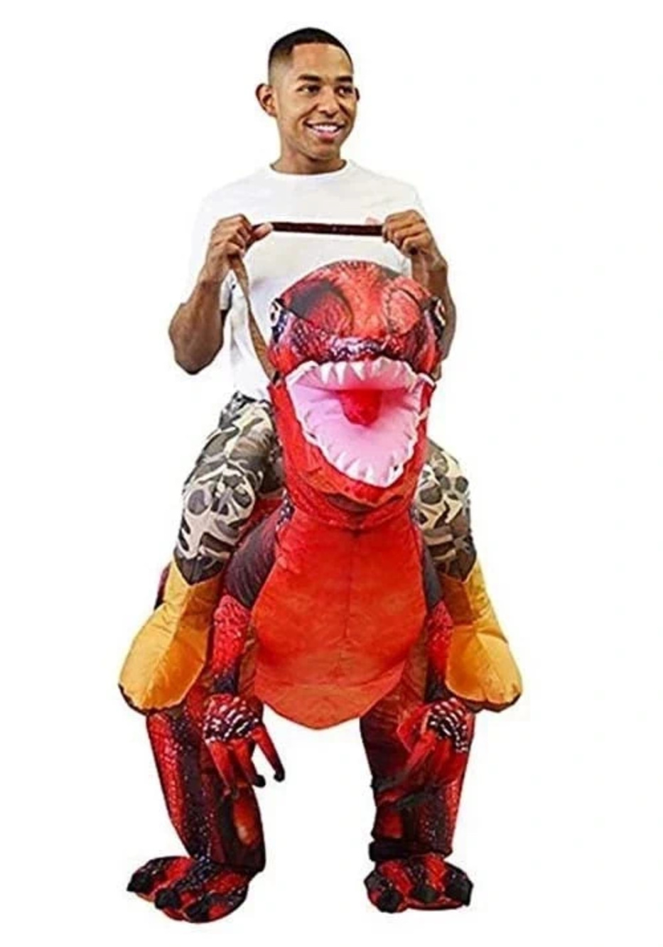 Spooktacular Creations Inflatable Costume Raptor Halloween Riding a Raptor Dinos - Picture 2 of 5